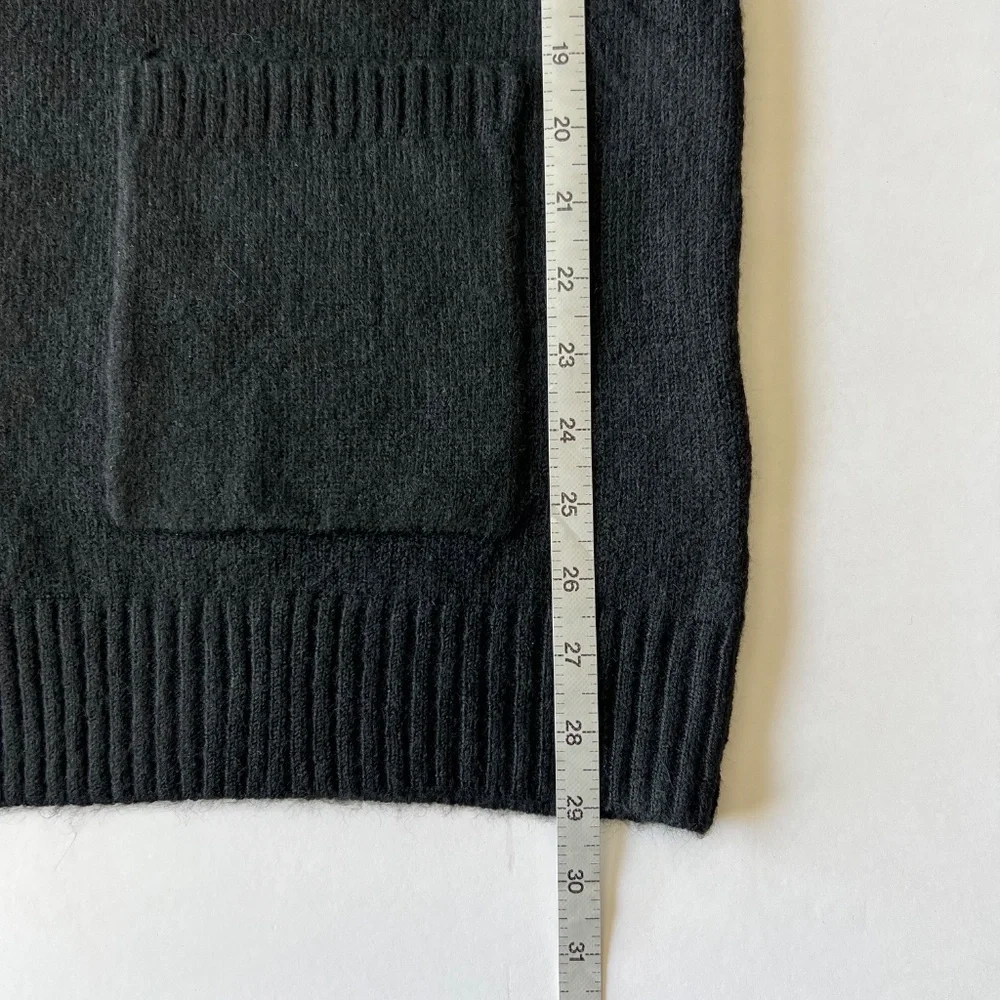 NWT Cielo Knit Open Front Cardigan Women's Size Medium Black Long Sleeve Sweater